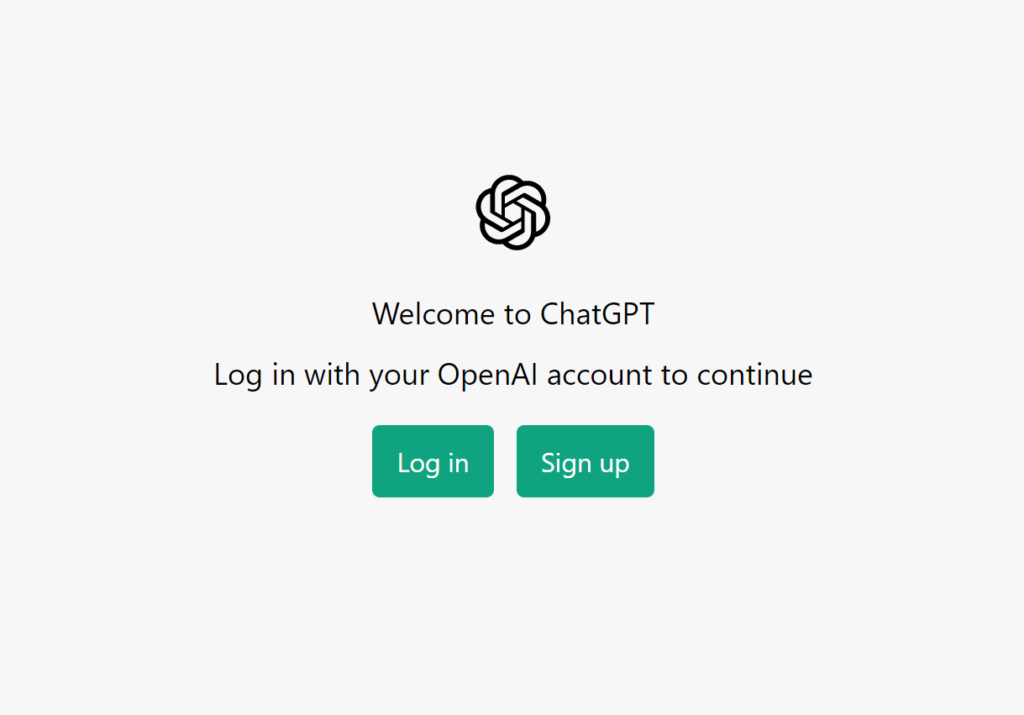 ChatGPT create account