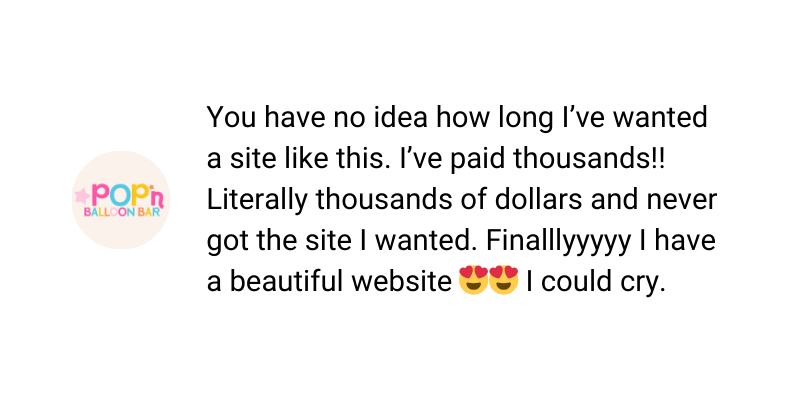 Balloon artist testimonial