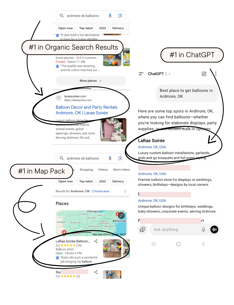 SEO success for balloon artist