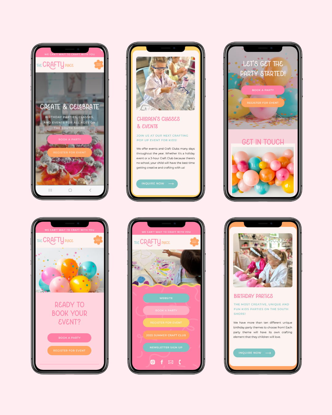 bright and happy template kids craft party planner 5