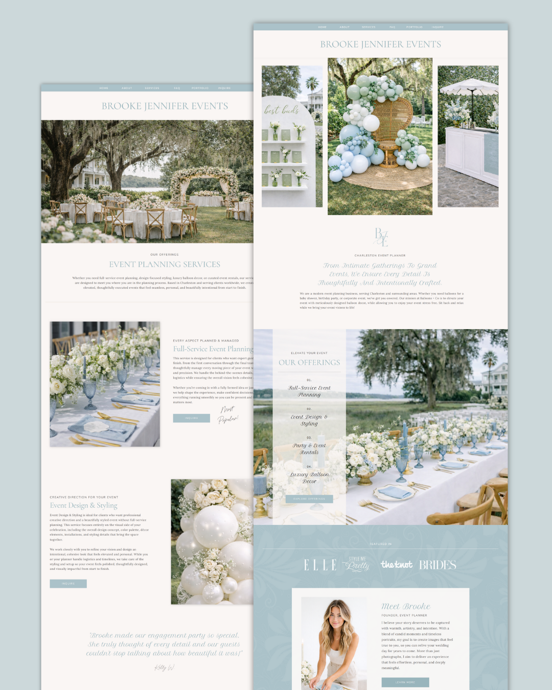 event planner website template balloon decor 5
