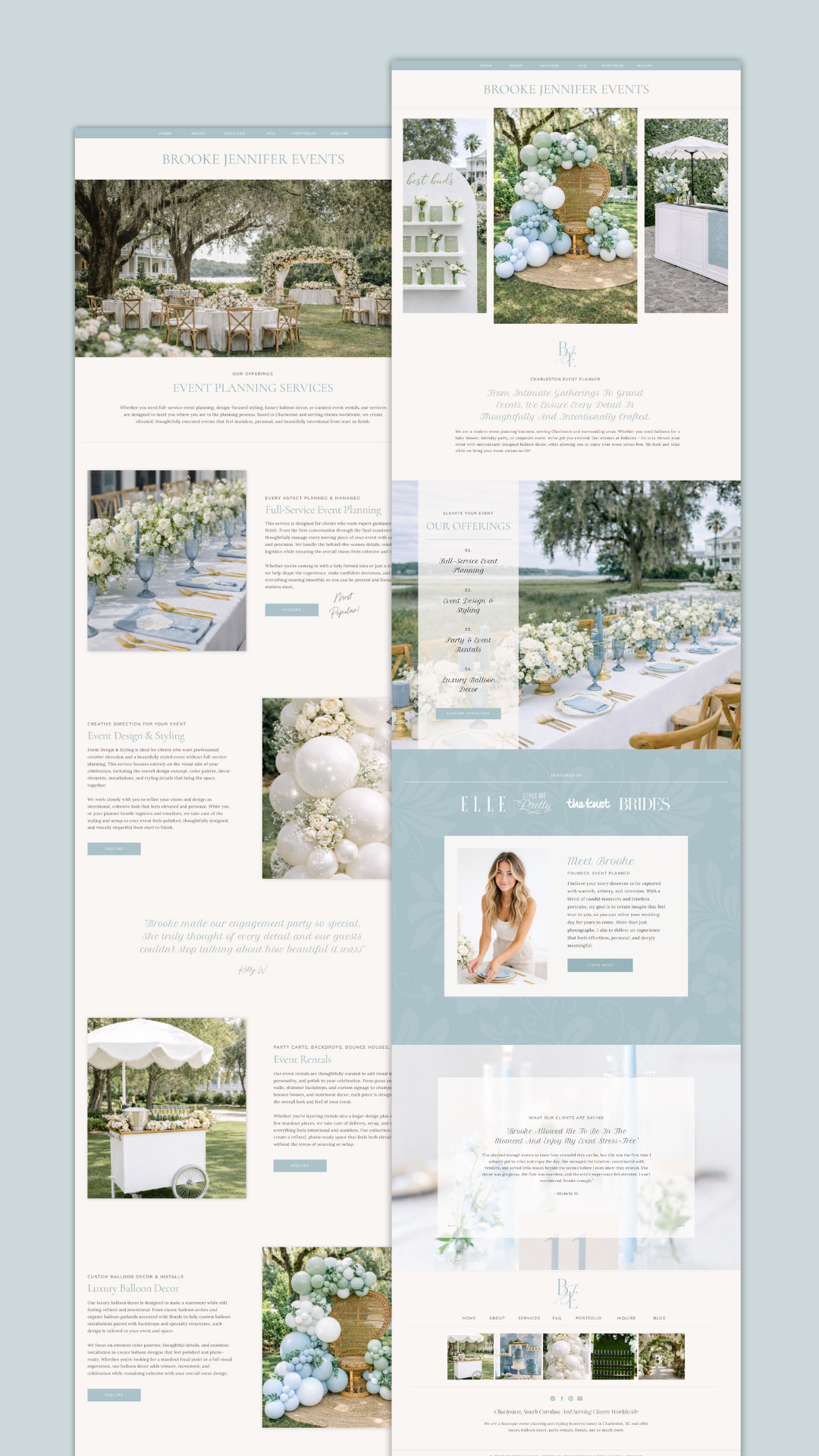 event stylist website design template showit daydream sites