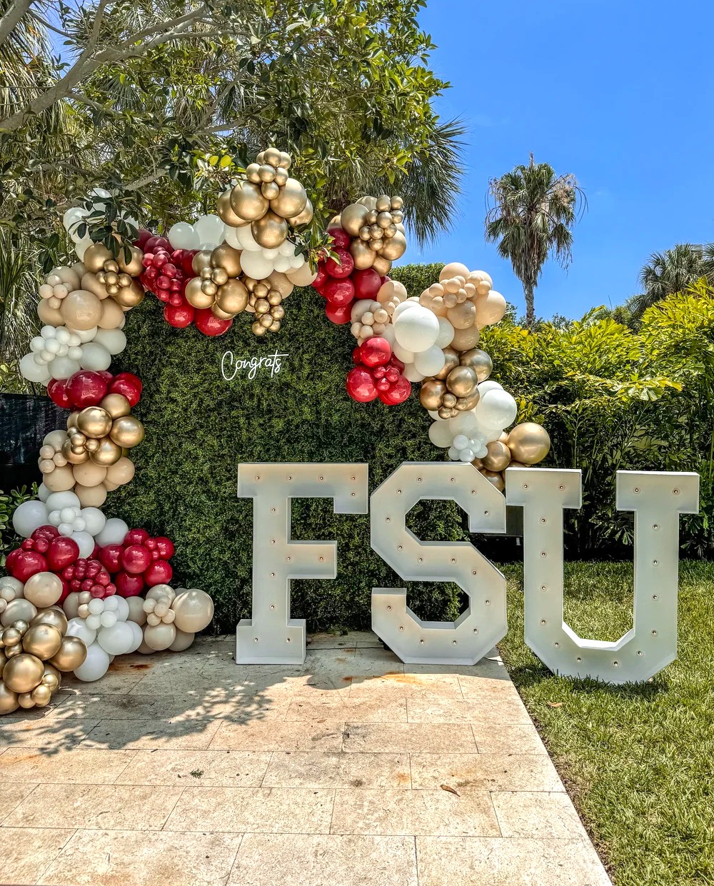 LED marquee letter and number rentals styled for a wedding or corporate event