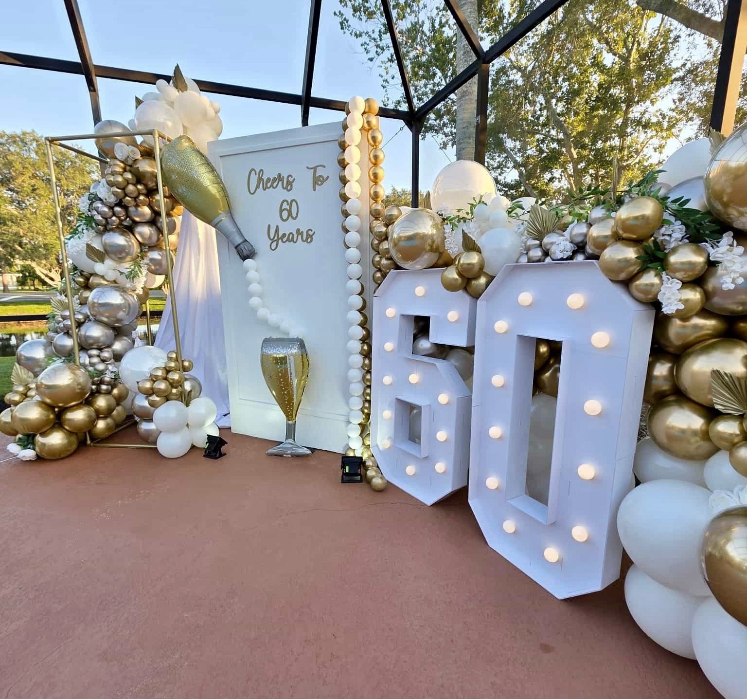 LED marquee letter rental event setup by Vivid Visions