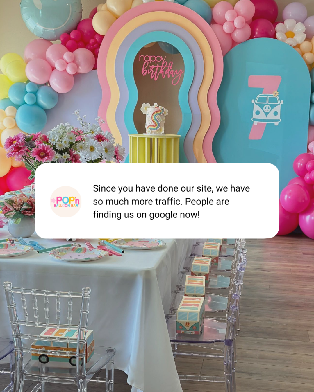 Balloon artist testimonial about working with Daydream Sites