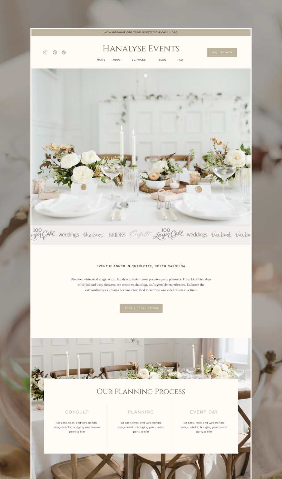 Wedding and Events Planner Website Template Daydream Sites Wedding and Events Planner Website Template Daydream Sites