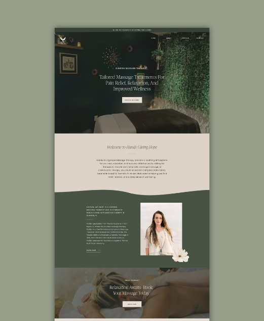 website design for spa in Dunedin, FL