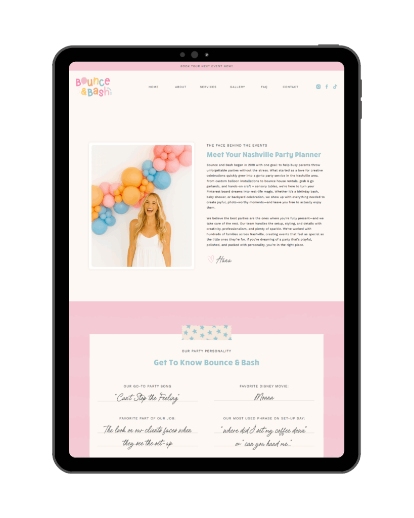 Balloon Business Website Template